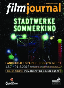 LANDSCHAFTSPARK DUISBURG-NORD 13.7. – EMSCHERSTRASSE 71 | 47137 DUISBURG | EINE VERANSTALTUNG DER FILMFORUM GMBH UND DER DUISBURG KONTOR HALLENMANAGEMENT GMBH  ONLINE-TICKETS: WWW.STADTWERKE-SOMMERKINO.DE