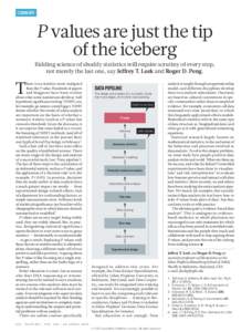 COMMENT  P values are just the tip of the iceberg  Ridding science of shoddy statistics will require scrutiny of every step,