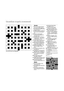 Guardian cryptic crossword[removed]