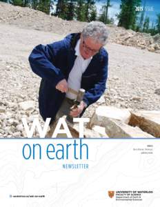 2015 ISSUE  WAT on earth NEWSLETTER