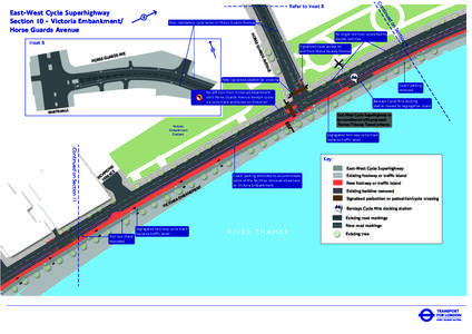 nti nu East-West Cycle Superhighway Section 10 - Victoria Embankment/ Horse Guards Avenue