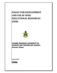 Microsoft Word - KNUST_OER_Policy_Final