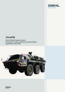 AVePS Active Vehicle Protection System Protection of medium and heavy armored vehicles