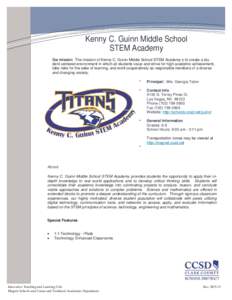 Education policy / Experiential learning / Science and technology / Science education / Science /  technology /  engineering /  and mathematics / Guinn / STEM Academy