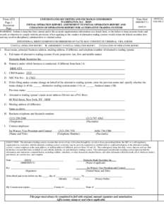 Form ATS Page 1 Execution Page  UNITED STATES SECURITIES AND EXCHANGE COMMISSION