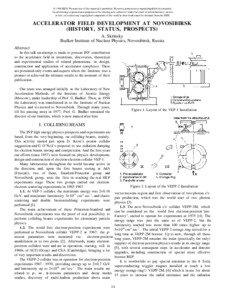 Budker Institute of Nuclear Physics / Collider / KEKB / Electron cooling / Hadron Elektron Ring Anlage / Electron / Storage ring / Muon / DESY / Physics / Particle accelerators / Particle physics