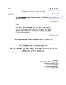2011  Hfx. No[removed]Court Administration SUPREME COURT OF NOVA SCOTIA