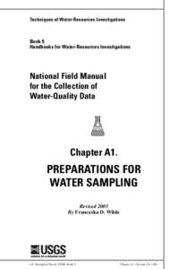 Techniques of Water-Resources Investigations  Book 9 Handbooks for Water-Resources Investigations  National Field Manual