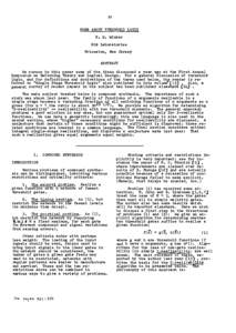 55  MORE ABOUT THRESHOLD LOGIC R. O. Winder RCA Laboratories Princeton, New Jersey
