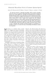 Gulf of Mexico Science, 2012(1–2), pp. 14–19  Arbuscular Mycorrhizae Occur in Common Spartina Species ANGELA K. BURCHAM, JOY H. MERINO, THOMAS C. MICHOT,  AND JOHN