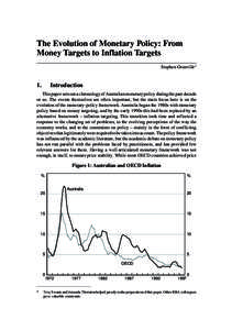 The Evolution of Monetary Policy: From Money Targets to Inflation Targets Stephen Grenville* 1.