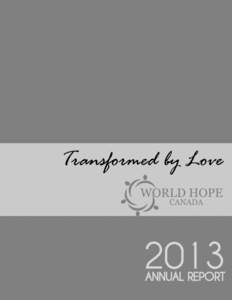 Transformed by Love[removed]ANNUAL REPORT