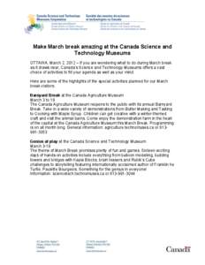 Tourism / Canada Science and Technology Museum / Museum / Back at the Barnyard / Bouffard / Canada / Humanities / Department of Canadian Heritage / Canada Agriculture Museum / Museology