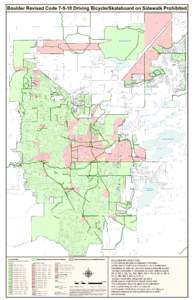 Boulder Revised CodeDriving Bicycle/Skateboard on Sidewalk Prohibited Pa lm er C