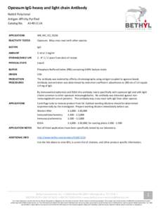 Biochemistry / Immunologic tests / Glycoproteins / Laboratory techniques / Protein methods / ELISA / Antibody / Immunoglobulin G / Immunoelectrophoresis / Biology / Anatomy / Immune system