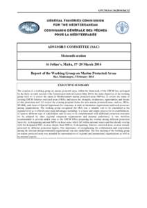 GFCM:SAC16/2014/Inf.12  GENERAL FISHERIES COMMISSION FOR THE MEDITERRANEAN COMMISSION GÉNÉRALE DES PÊCHES POUR LA MÉDITERRANÉE