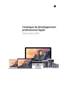 Catalogue de développement   professionnel Apple Décembre 2014 Table des matières