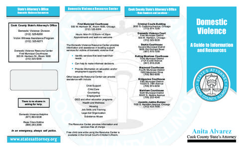 Domestic Violence Resource Center  Domestic Violence Resources Domestic Violence Resource Center First Municipal Courthouse