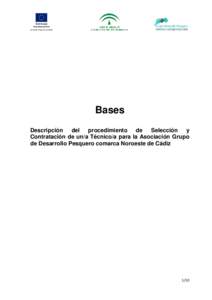 Bases Descripción del procedimiento de Selección y Contratación de un/a Técnico/a para la Asociación Grupo de Desarrollo Pesquero comarca Noroeste de Cádiz
