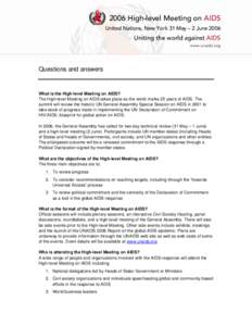 United Nations / Joint United Nations Programme on HIV/AIDS / United Nations Development Group / Medicine / AIDS pandemic / HIV/AIDS in Asia / AIDS / HIV/AIDS in China / HACC Cambodia / HIV/AIDS / Health / Pandemics