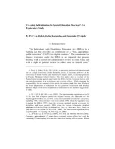 United States administrative law / Individuals with Disabilities Education Act / Hearing / Mediation / Law / Administrative law judge / Judges