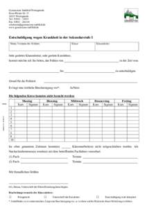 Gymnasium Stadtfeld Wernigerode Ernst-Pörner-StrWernigerode Tel.: Fax:  