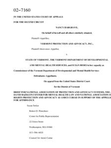 02−7160 IN THE UNITED STATES COURT OF APPEALS FOR THE SECOND CIRCUIT NANCY HARGRAVE, On behalf of herself and all others similarly situated, Plaintiff−Appelllee,