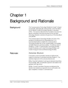 Chapter 1: Background and Rationale  Chapter 1 Background and Rationale Background