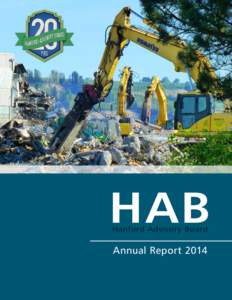 HAB Hanford Advisory Board Annual Report 2014  Hanford Advisory Board 2014