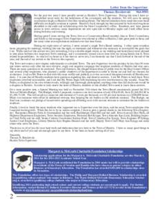 Letter from the Supervisor Thomas Breslawski[removed]For the past two years I have proudly served as Hamlin’s Town Supervisor. During this time I have accomplished many tasks for the betterment of the community and th