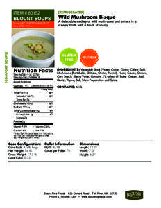 [REFRIGERATED]  ITEM #:80152 #:BLOUNT SOUPS