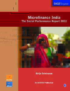 Microfinance India  Thank you for choosing a SAGE product! If you have any comment, observation or feedback, I would like to personally hear from you. Please write to me at  —Vivek Mehra, Managin