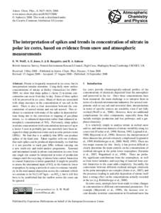 Atmos. Chem. Phys., 8, 5627–5634, 2008 www.atmos-chem-phys.net/ © Author(sThis work is distributed under the Creative Commons Attribution 3.0 License.  Atmospheric