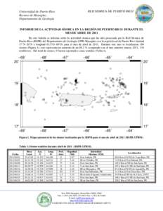 RED SISMICA DE PUERTO RICO  Universidad de Puerto Rico Recinto de Mayagüez Departamento de Geología