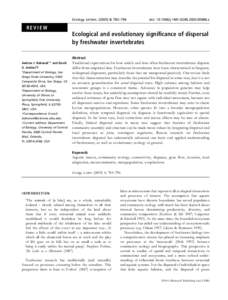 Biology / Natural environment / Ecology / Landscape ecology / Habitat / Population ecology / Population / Biological dispersal / Seed dispersal / Lake ecosystem / Sourcesink dynamics / Metacommunity