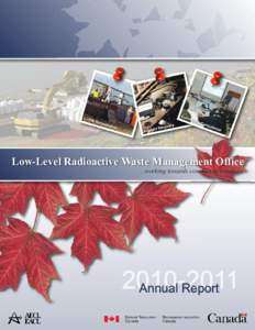 Low-Level Radioactive Waste Management Office ...working towards community solutions Annual Report  LLRWMO[removed]