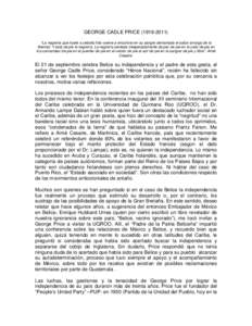 GEORGE CADLE PRICE) “La negrería que huele a cebolla frita vuelve a encontrar en su sangre derramada el sabor amargo de la libertad. Y está de pie la negrería. La negrería sentada inesperadamente de pie/