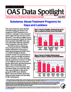 OAS Data Spotlight - Substance Abuse Treatment Programs for Gays and Lesbians