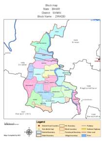 Block map State : BIHAR District : SIWAN Block Name : ZIRADEI  !