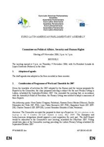 Americas / Euro-Latin American Parliamentary Assembly / Central American Parliament / Latin American Parliament / Central American Integration System / Charles Tannock / Naranjo / Parliamentary assemblies / Politics / International relations