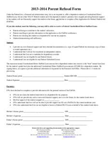 Student financial aid in the United States / Stafford Loan / Office of Federal Student Aid / PLUS Loan / Loan / Federal assistance in the United States / United States Department of Education / Student loans in the United States / Pell Grant / Student financial aid / Education / FAFSA