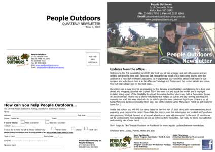 People Outdoors  People Outdoors 1/14 Concorde Drive Keilor Park VIC 3042 Ph:  | Fax: 