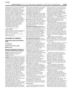 Federal Register / Vol. 76, No[removed]Friday, September 23, [removed]Rules and Regulations paragraph must be present upon filing and must be accompanied by the prioritized examination fee set forth in § 1.17(c), the proce