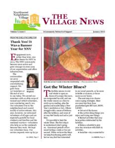 the Village Volume 5, Issue 1 News