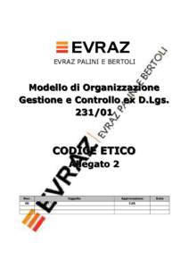 Microsoft Word - EVRAZ PALINI E BERTOLI_Modello 231_ ALL. 2_CODICE ETICO_rev00.doc