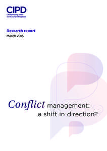 Research report March 2015 Conflict management: