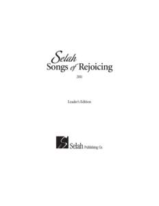 Selah  Songs of Rejoicing[removed]Leader’s Edition