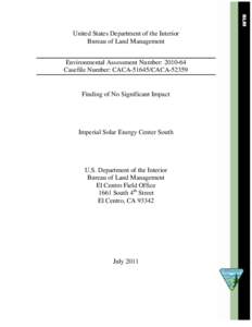 Prediction / Sunrise Powerlink / California Environmental Quality Act / Environmental impact statement / Bureau of Land Management / National Environmental Policy Act / Environmental impact assessment / Electric power transmission / San Diego Gas & Electric / Impact assessment / Environment of the United States / Environment