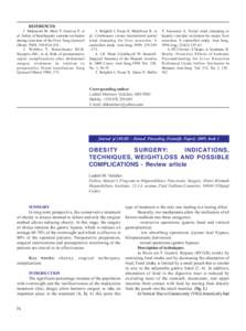 REFERENCES: 1. Makauchi M, Mori T, Gunven P, et al. Safety of hemihepatic vascular occlusion during resection of the liver. Surg Gynecol Obstet 1989; 130:824–Wobbes T, Bemelmans BLH,