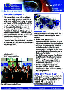 Newsletter SUMMER 4th Edition 2007 TM